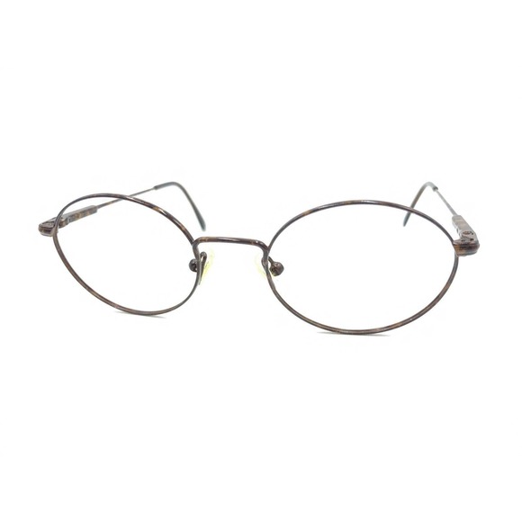 Safilo Team 3826 LV7 Tortoise Brown Round Eyeglasses Frames 49-20 135 Italy - Picture 8 of 12